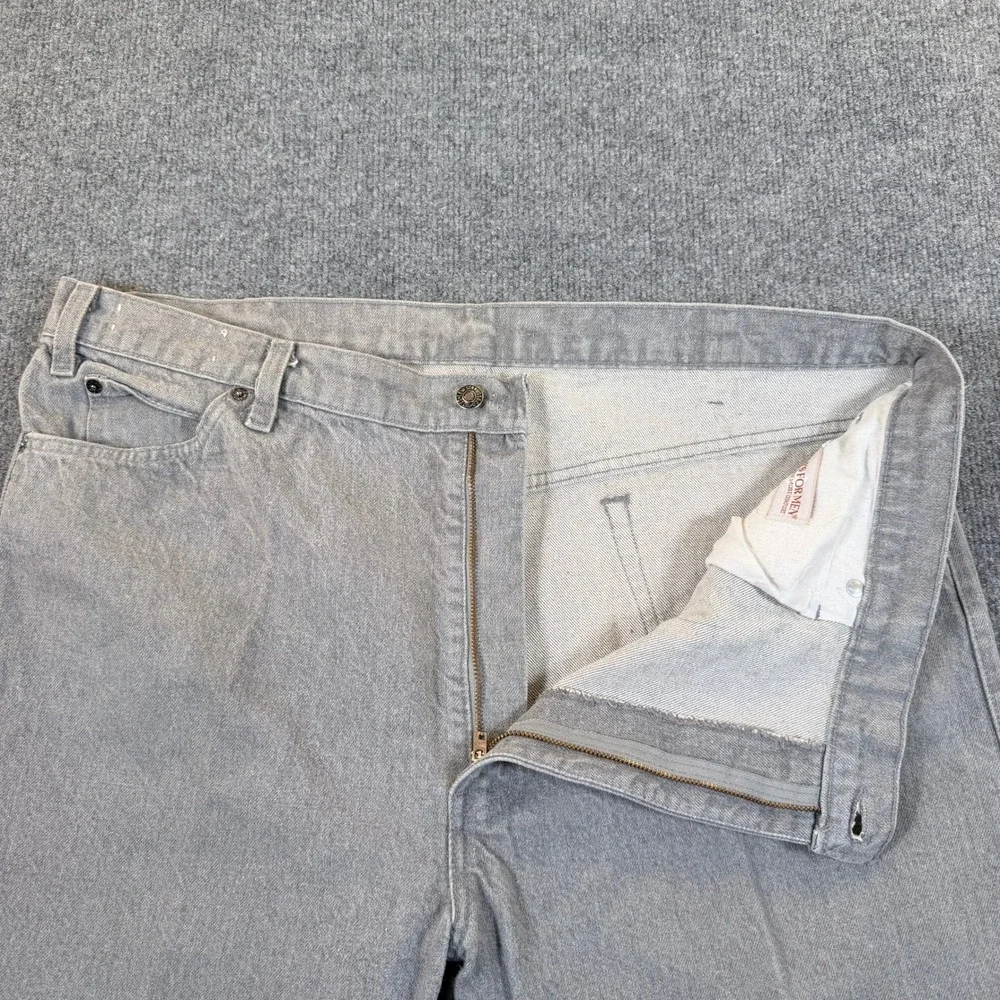 Vintage Levis For Men Jeans Gray Denim Relaxed Fit Straight Leg Y2K 90s #2832‎